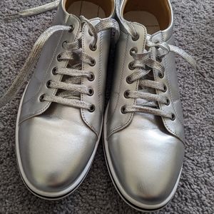 Unbranded Casual Derbys Men shoes. Shiny Silver color. Size 11